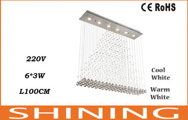 220V / 110V أضواء أبيض بارد 18W الصمام سقف كريستال التشطيب الذهبي