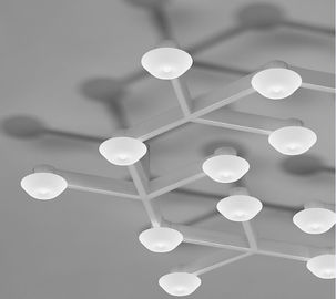 17 أضواء LED نت دائرة أضواء معلق سقف دافئ الصمام الأبيض