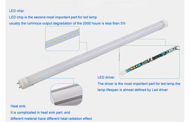 120cm T8 led أنبوب ضوء 20watt 1780Lm لإضاءة داخليّ
