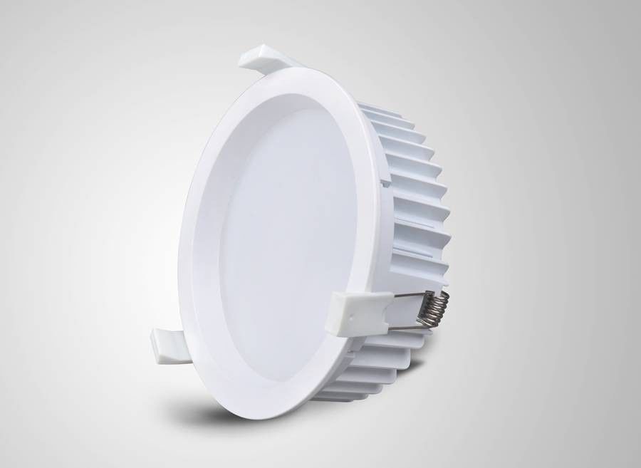 راحة يموت الصب 25Watt LED دوونلايتس را 80 IP45 الأبيض الدافئة عكس الضوء لستوديو